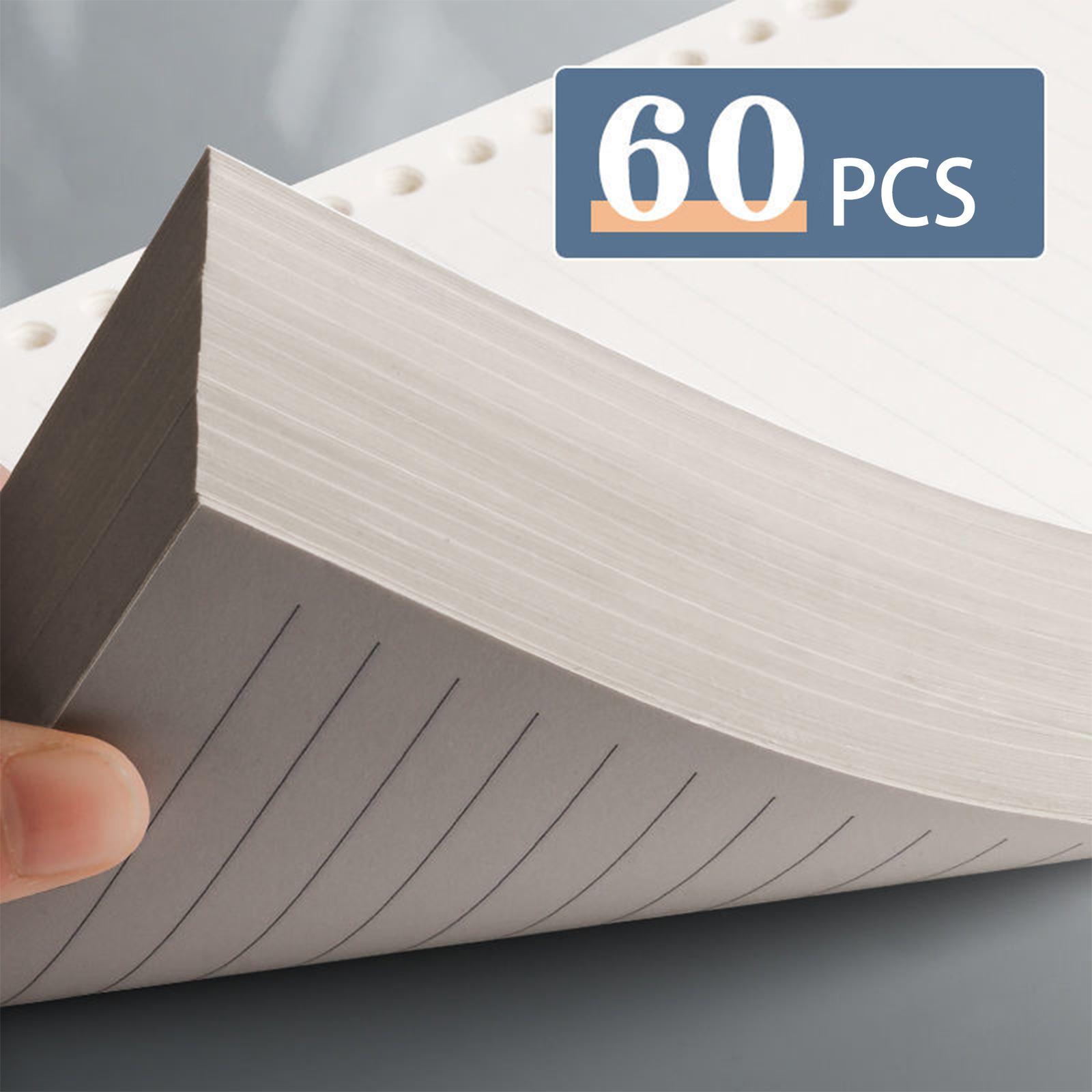Refill Paper 60 Sheets Accessories Detachable Binder Paper for Binder