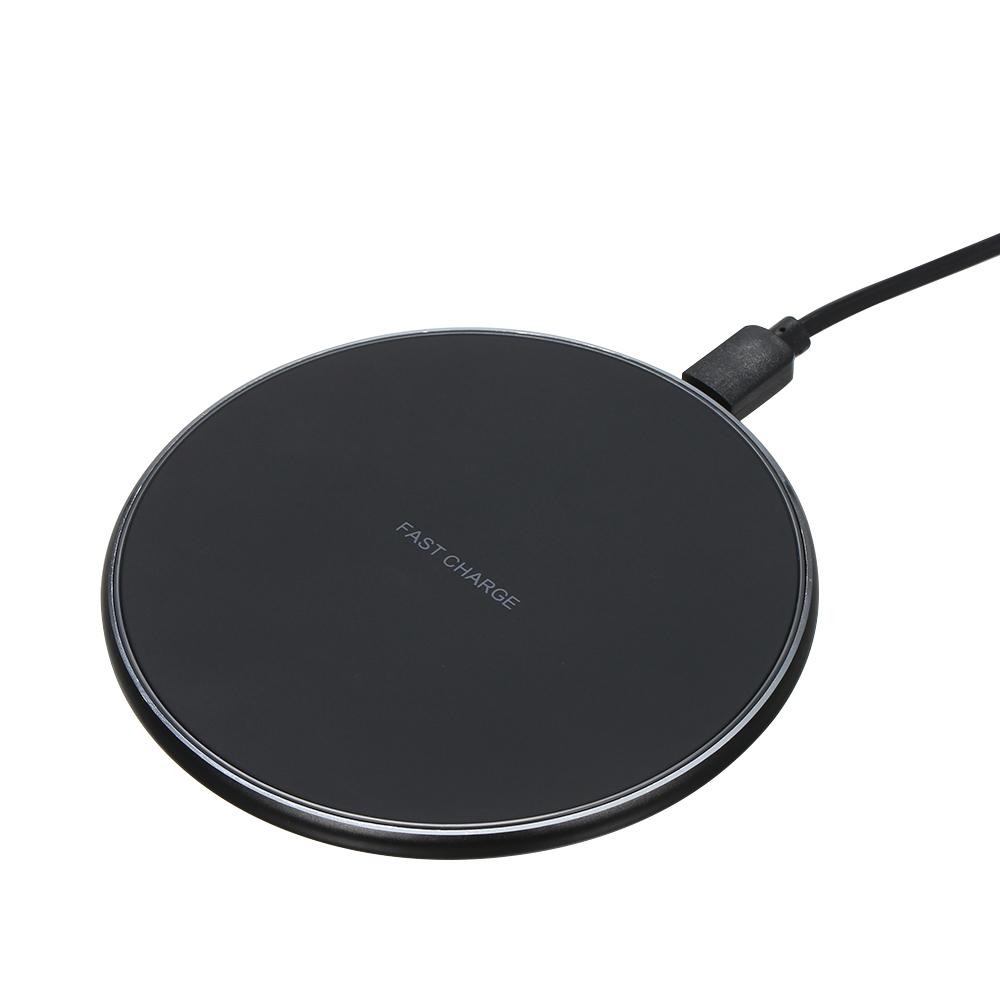 Bộ sạc không dây Qi Hình tròn QC3.0 10W không dây nhanh