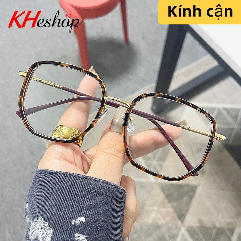 Kính Cận Thị Hot Nhất 2022 Gọng To, phong cách cổ điển chống ánh sáng xanh đủ độ từ -1.00 tới -4.00 độ mã Y6053