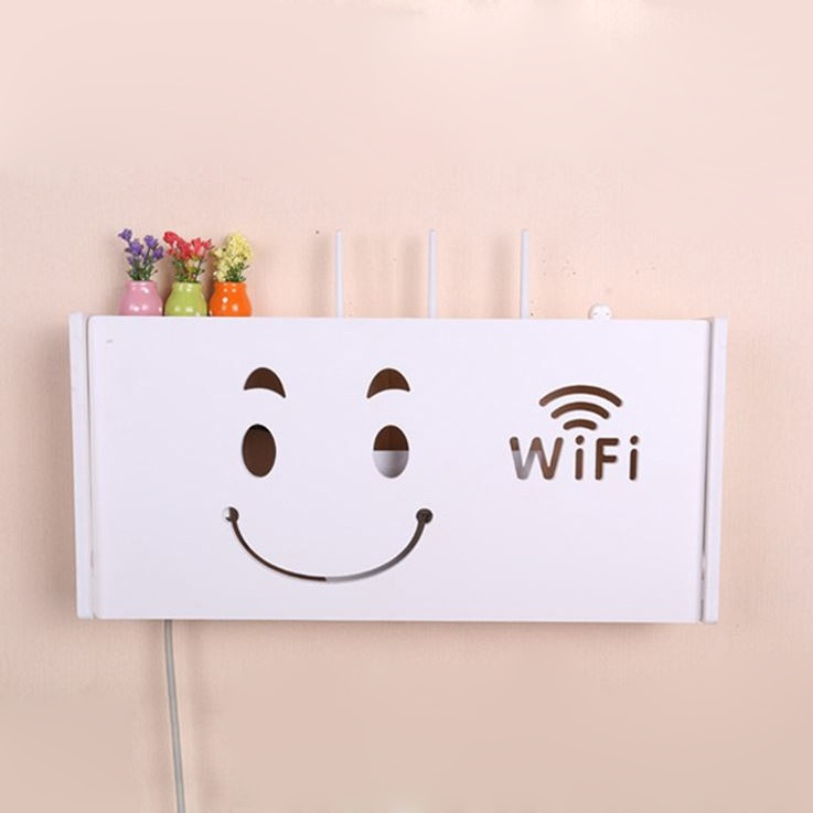 Kệ wifi treo tường hình mặt cười