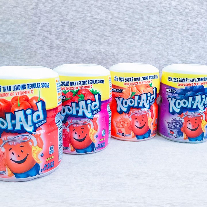 Bột Trái Cây Hòa Tan Hương Nho Tự Nhiên Hiệu Kraft Heinz Kool-Aid Grape ( Nhập khẩu chính hãng Mỹ) 538g