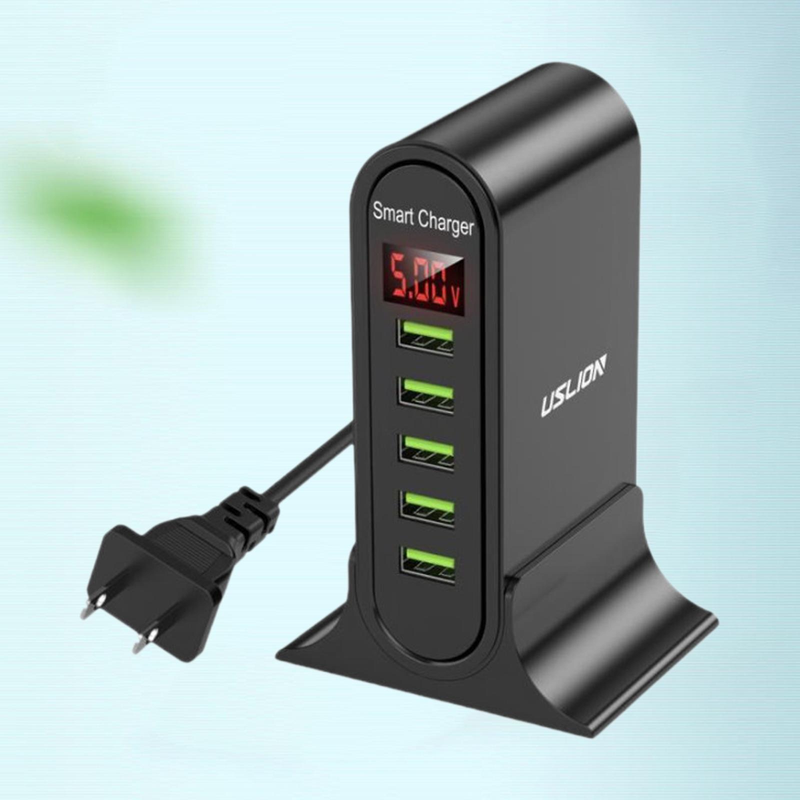 5 Port Universal USB Charging Station for  Wall Home Tablet Working
