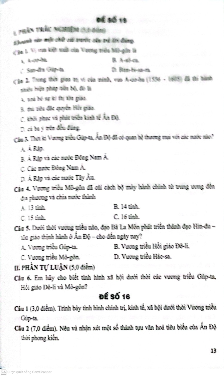 Đề Kiểm Tra Đánh Giá Lịch Sử Lớp 7 ( Bám Sát sách Giáo Khoa kết Nối )