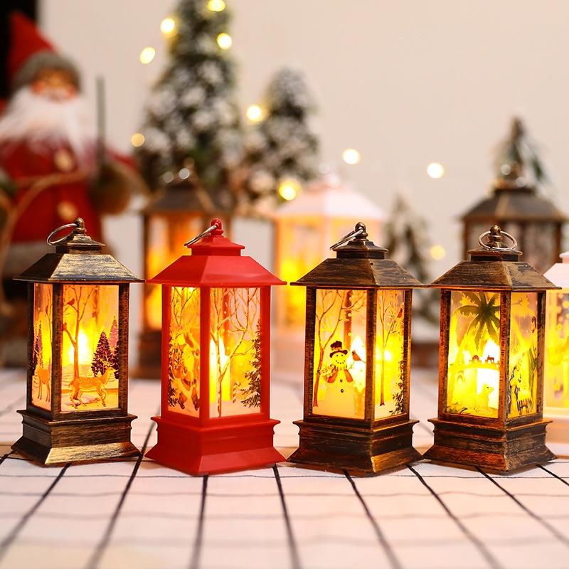 Đèn LED trang trí giáng sinh hình ông già Noel/người tuyết/tuần lộc