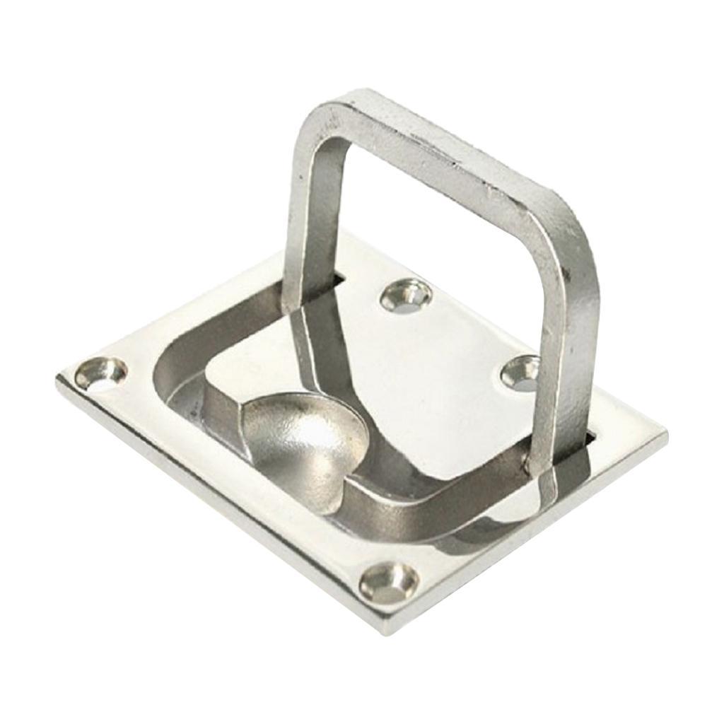 Marine 316 Stainless Steel 3" Flush Pull Locker Lift Handle