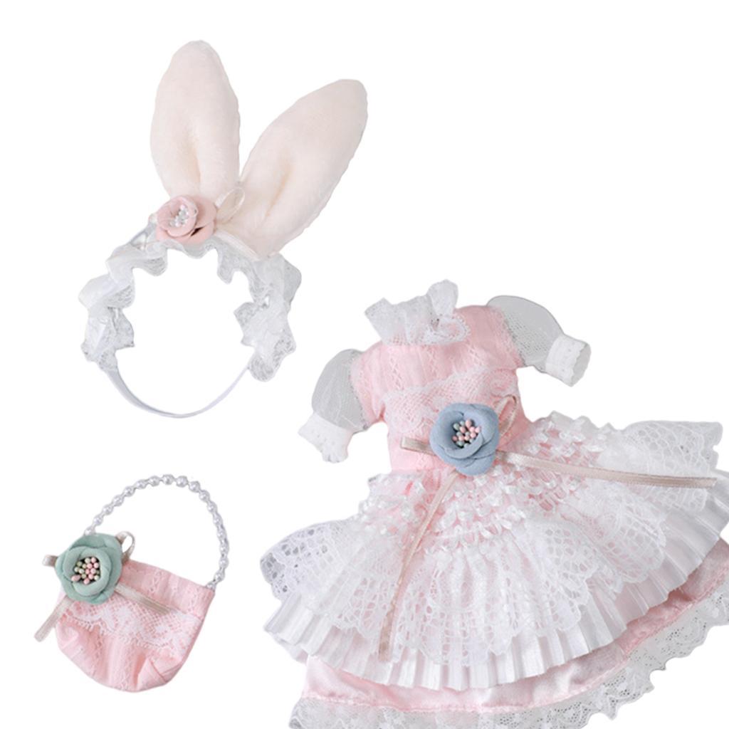 2pcs Lovely Party Dress Clothes for 30cm Girl Doll Dress Up
