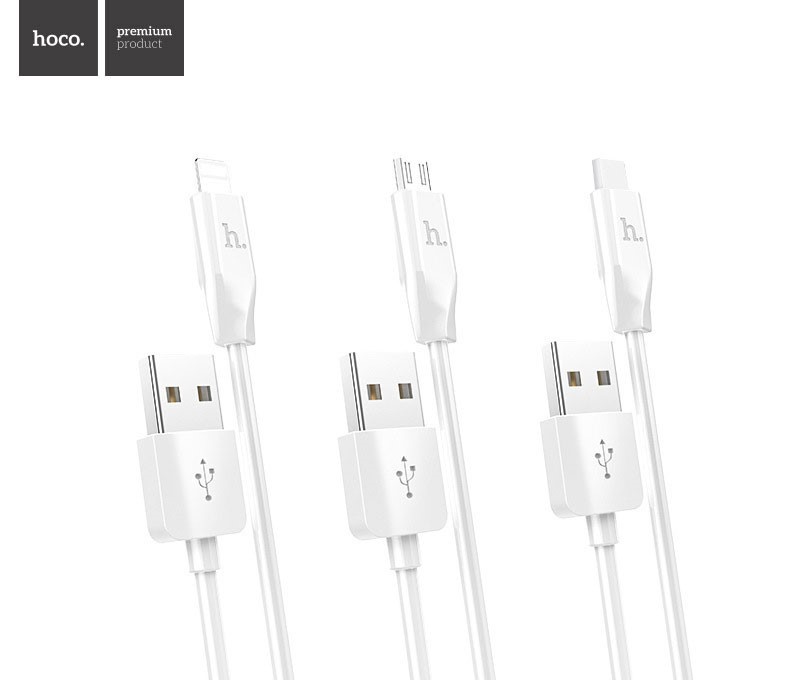 Cáp Hoco X1 chính hãng (Cáp sạc iPhone, Android, Type-C, Lightning, Micro-USB)