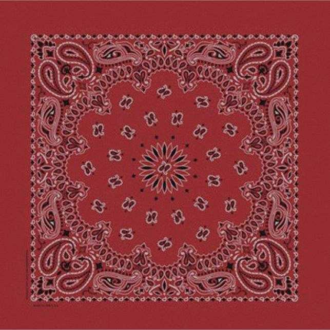 Khăn Bandana Màu Đỏ Đô - Mã B007