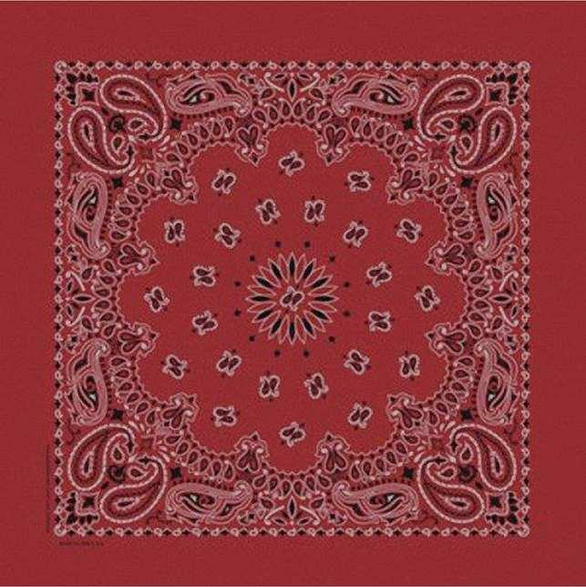 Khăn Bandana (Khăn Turban EXO) Màu Đỏ Đô - Mã B007