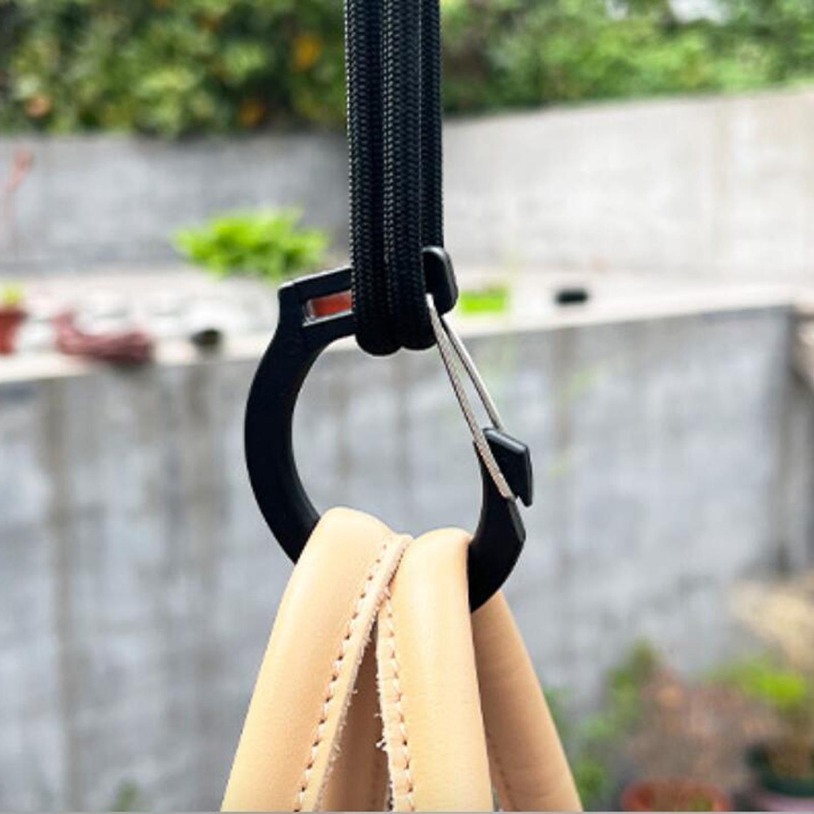 Camping Tent Hook Spring Snap Hook Small for Backpacking Canopy Flashlight