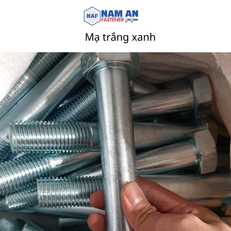 Bulong M20 cấp bền 8.8, bu lông lục giác M20, bu lông 8.8, đường kính 20mm, độ dài: 40->200mm