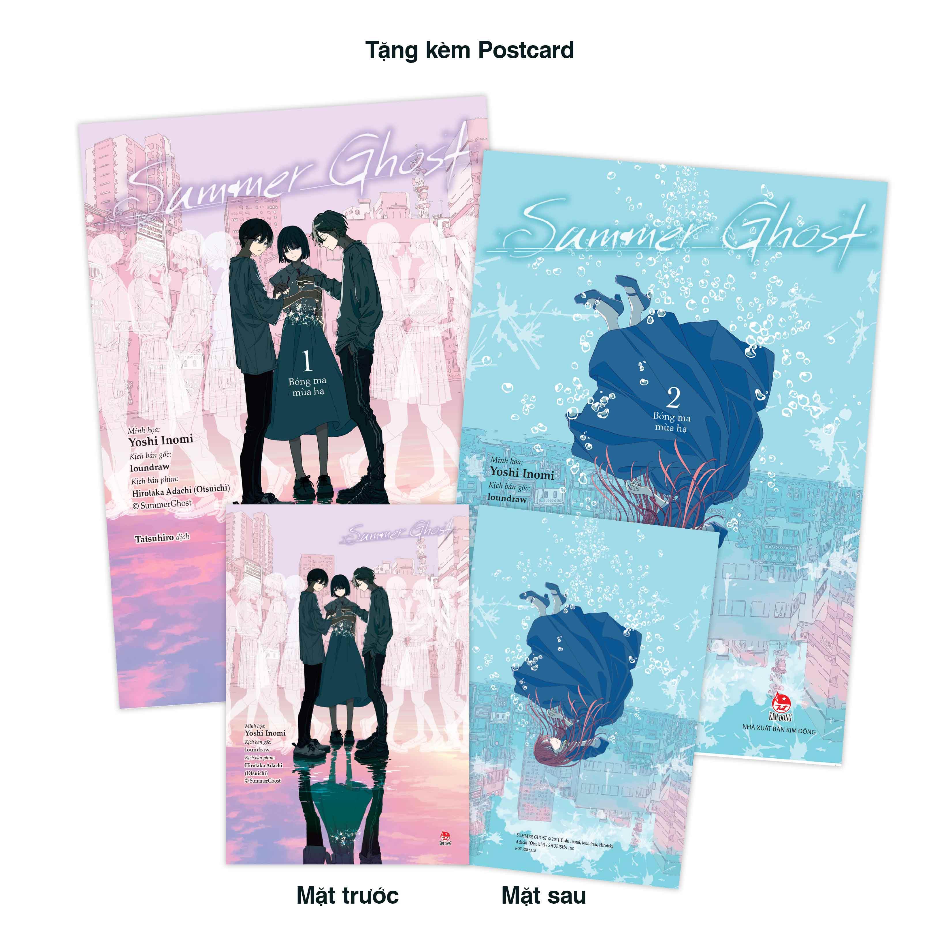 Sách - Bộ Manga - Summer Ghost - Bóng Ma Mùa Hạ - Tập 1 + Tập 2 (Bộ 2 Tập) - Tặng Kèm Postcard