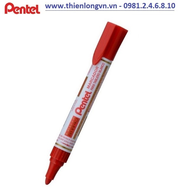 Bút viết bảng đổ mực Pentel - MW45 màu đỏ