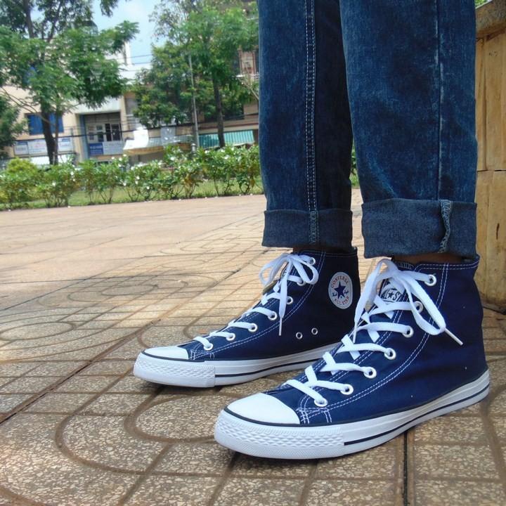 Giày AllStar Classic Nam Cổ Cao Xanh Navy