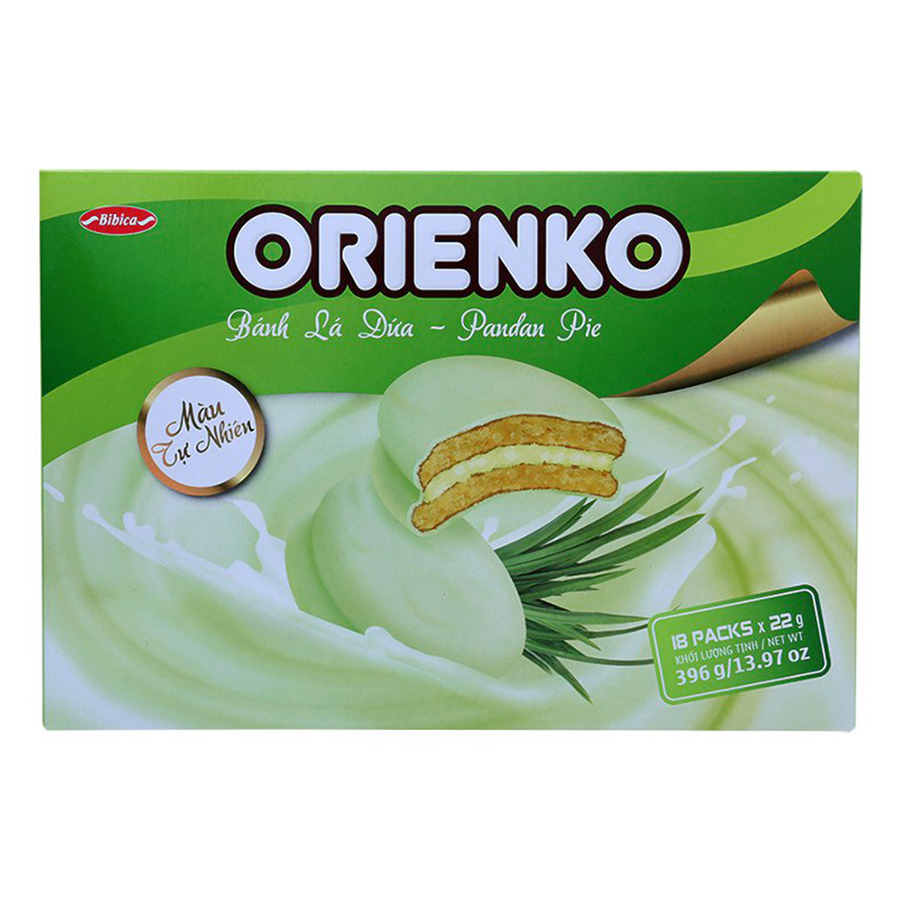 8934609212651,62_1650389,49000,tiki.vn,Banh-Orienko-La-Dua-Bibica-396g-62_1650389,Bánh Orienko Lá Dứa Bibica (396g) Bánh Orienko Lá Dứa Bibica (396g)