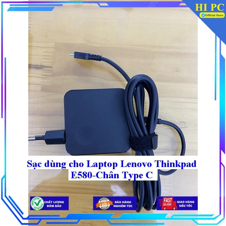 Sạc dùng cho Laptop Lenovo Thinkpad E580-Chân Type C - Kèm Dây nguồn - Hàng Nhập Khẩu