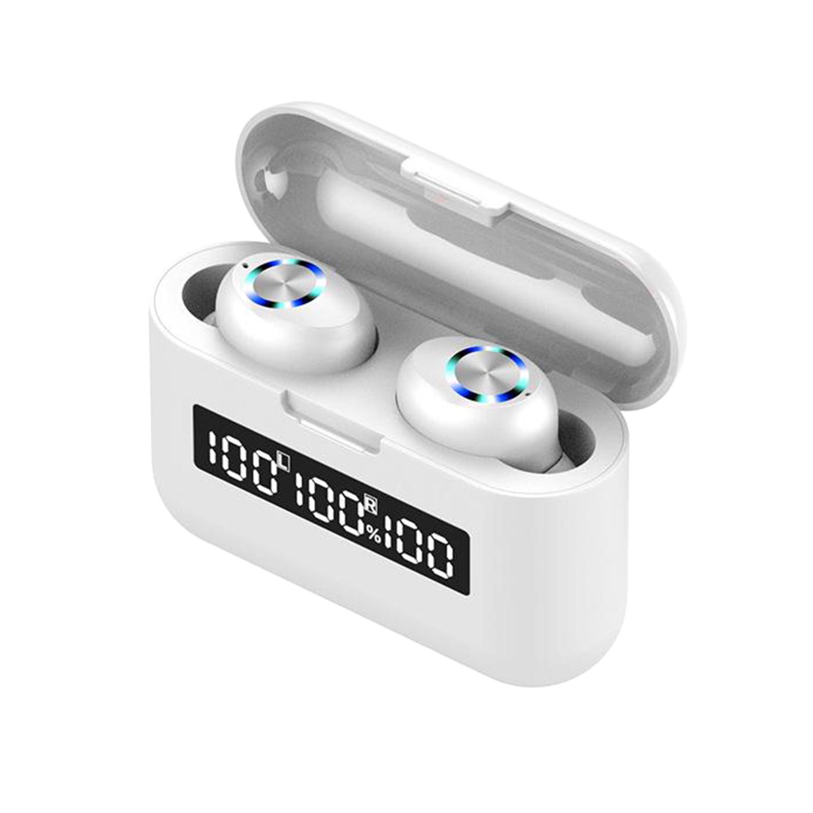 Compact Ture Wireless in-Ear Stereo Bluetooth 5.0 TWS Earphones Headphone Waterproof with Mic Handsfree w/ Charging Case