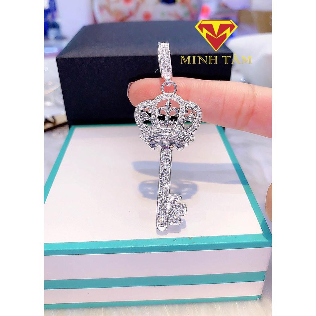 Mặt dây chuyền nam bạc Minh Tâm Jewelry, Mặt dây chuyền chìa khoá vương miện bạc ta