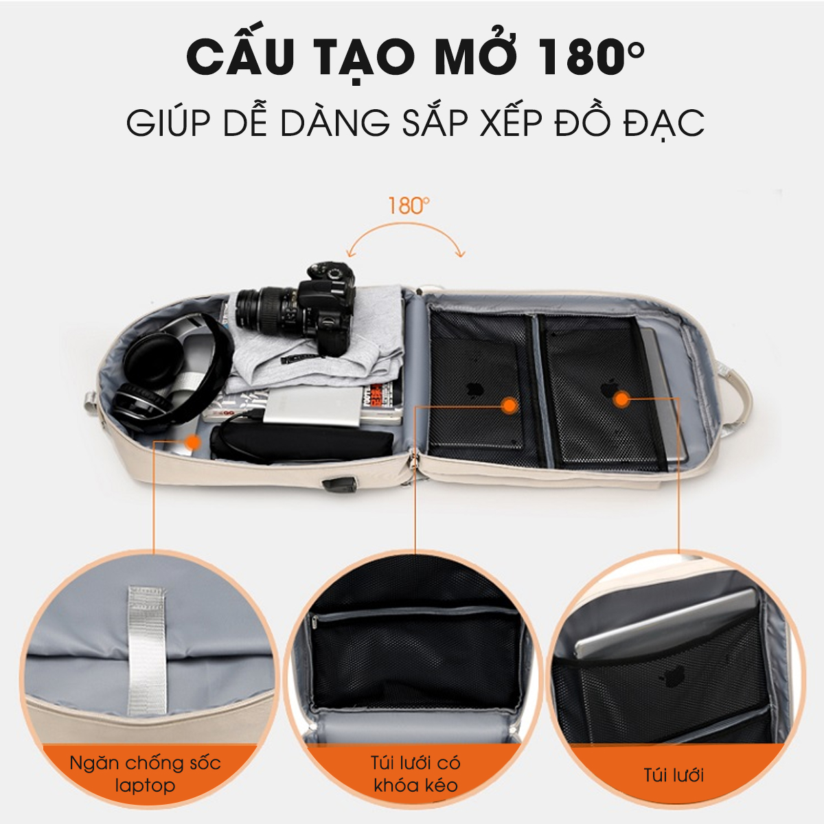 Balo LapTop Cao Cấp Chống Thấm Cho Dân Văn Phòng (CS02)