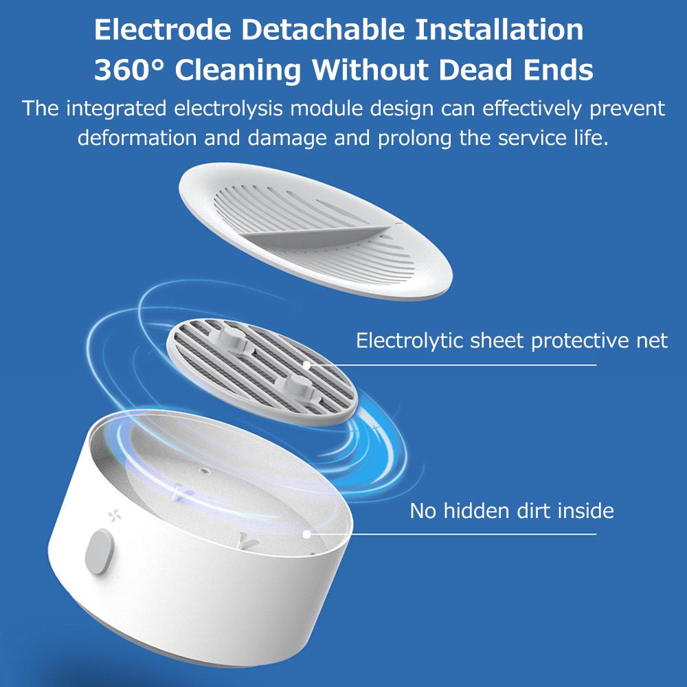 Máy Rửa Thực Phẩm Hộ Gia Đình Nhỏ Ipx7 Chống Nước 4400Mah Sạc Từ Tính Usb