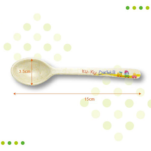 Muỗng ăn cho bé bằng bột tre kuku ku3023
