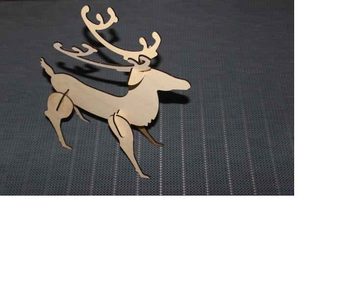 Con hươu Gỗ 25cm