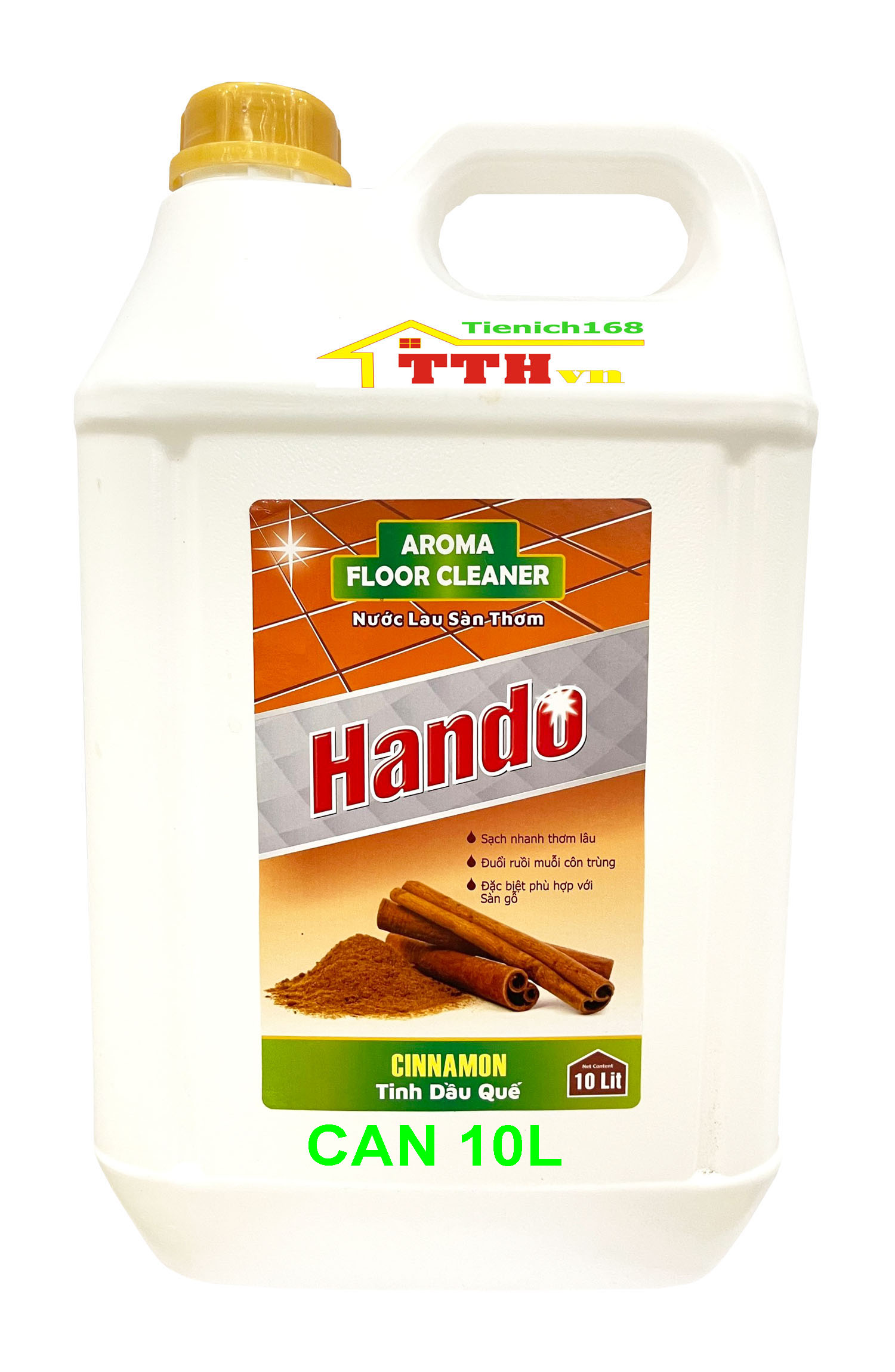 [NHÀ SẠCH THÌ MÁT] Nước thơm lau sàn Hando 10L Hương Quế dùng cho Nhà hàng,khách sạn,vệ sinh công nghiệp