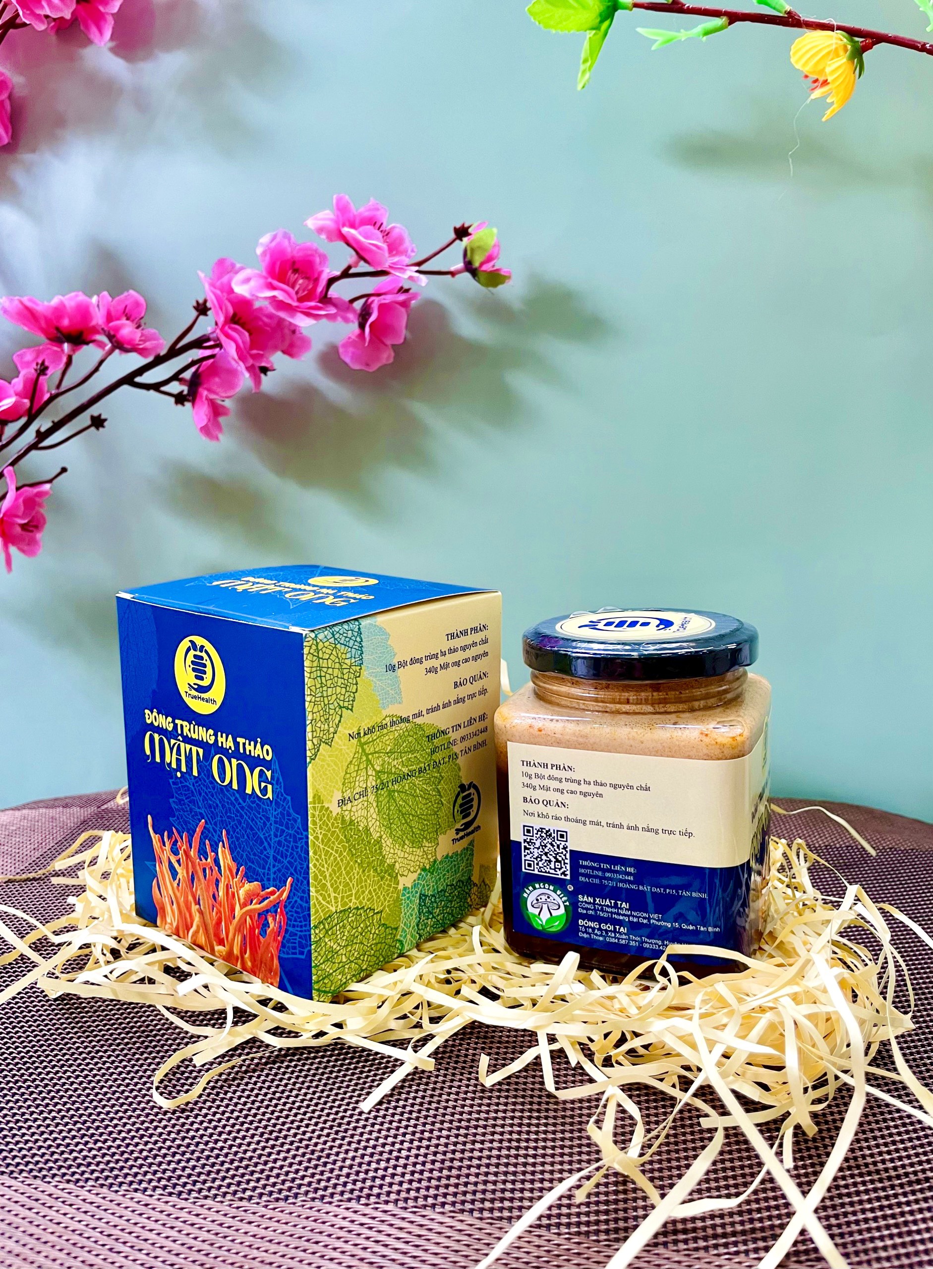 Mật Ong Đông Trùng Hạ Thảo Nấm Ngon Việt 350G