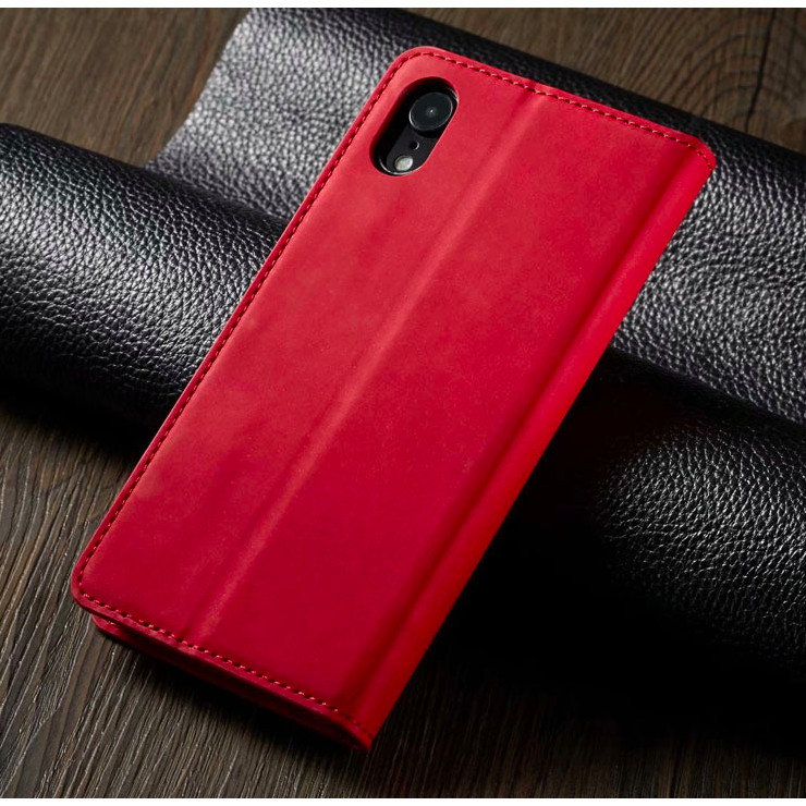 Bao da bò non dạng ví hãng Greencase dành cho iPhone XR - Hàng nhập khẩu