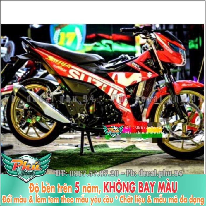 Tem rời Satria Movistar Đỏ trắng -1