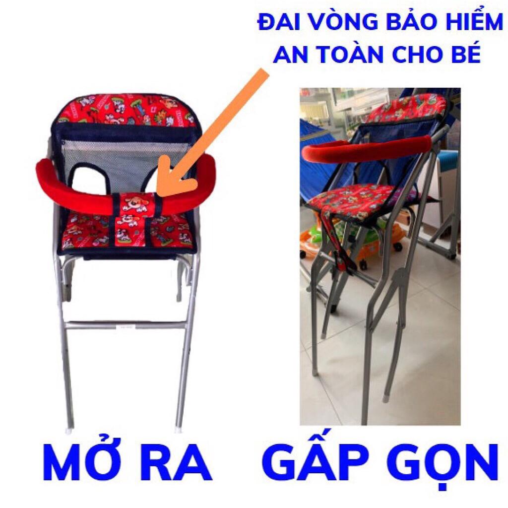 Ghế ngồi xe Klara cho bé , GHẾ GA XẾP SẮT SƠN TĨNH ĐIỆN