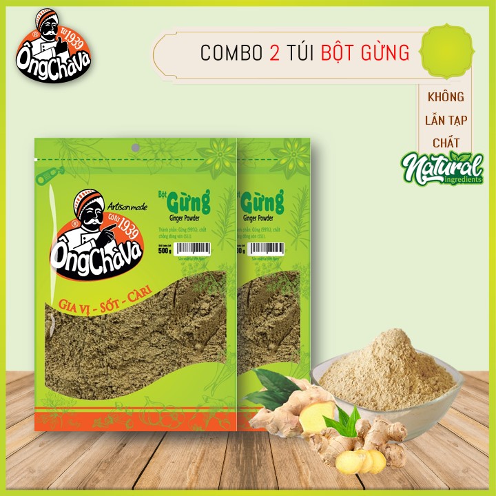 Combo 2 Túi Bột Gừng Ông Chà Và 500g