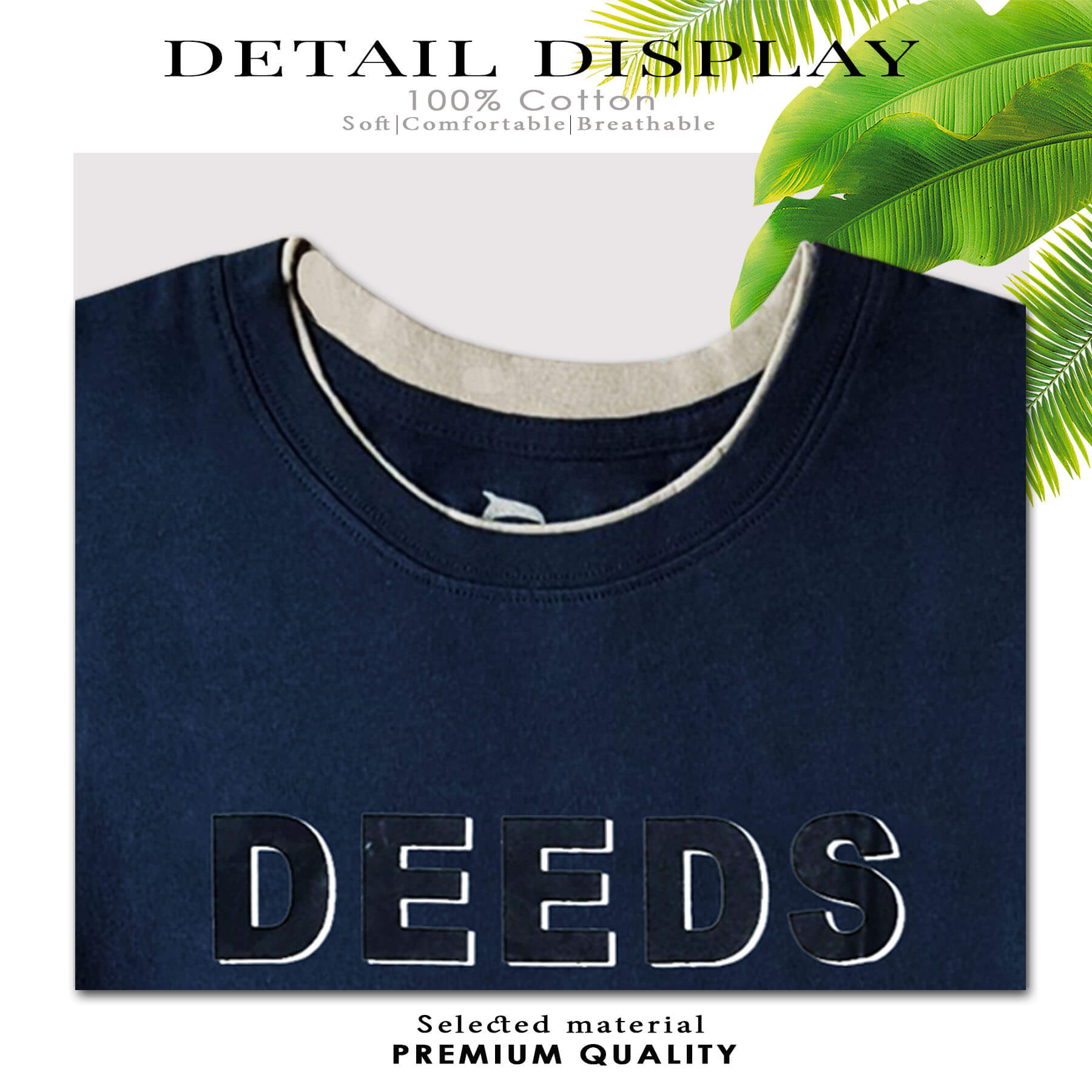 BỘ THUN BÉ TRAI CATRIO là bộ phông QUẦN ĐÙI+ÁO NGẮN TAY trẻ em từ 13T-16T in DEEDS màu NAVY