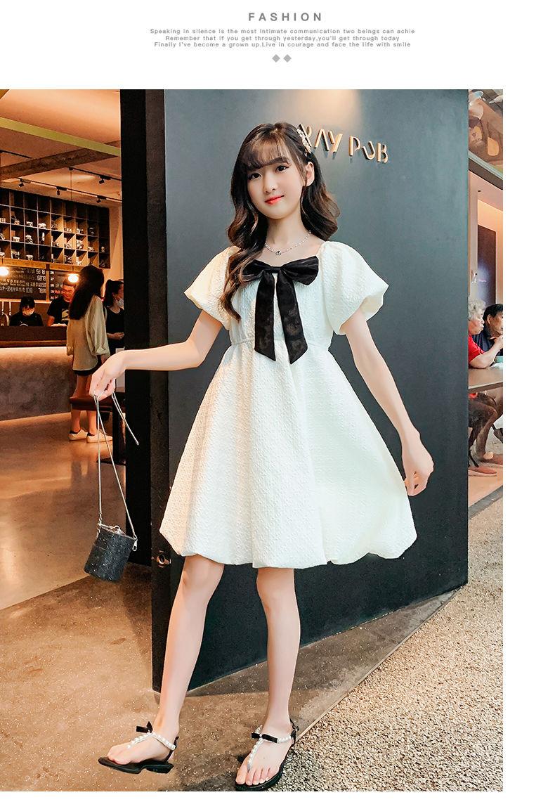 DONGSHOP HOT Cô gái ăn mặc mùa hè 2023 trẻ em mùa hè tây thời trang trẻ em váy công chúa cô gái trung bình lớn bé váy