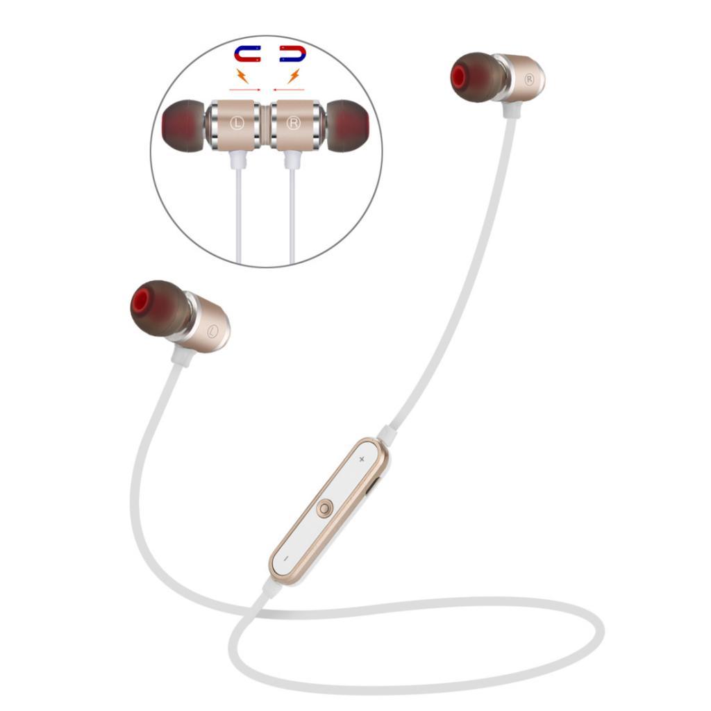 AX-07 Bluetooth Sport Wireless Headphones Magnetic Stereo Earphones