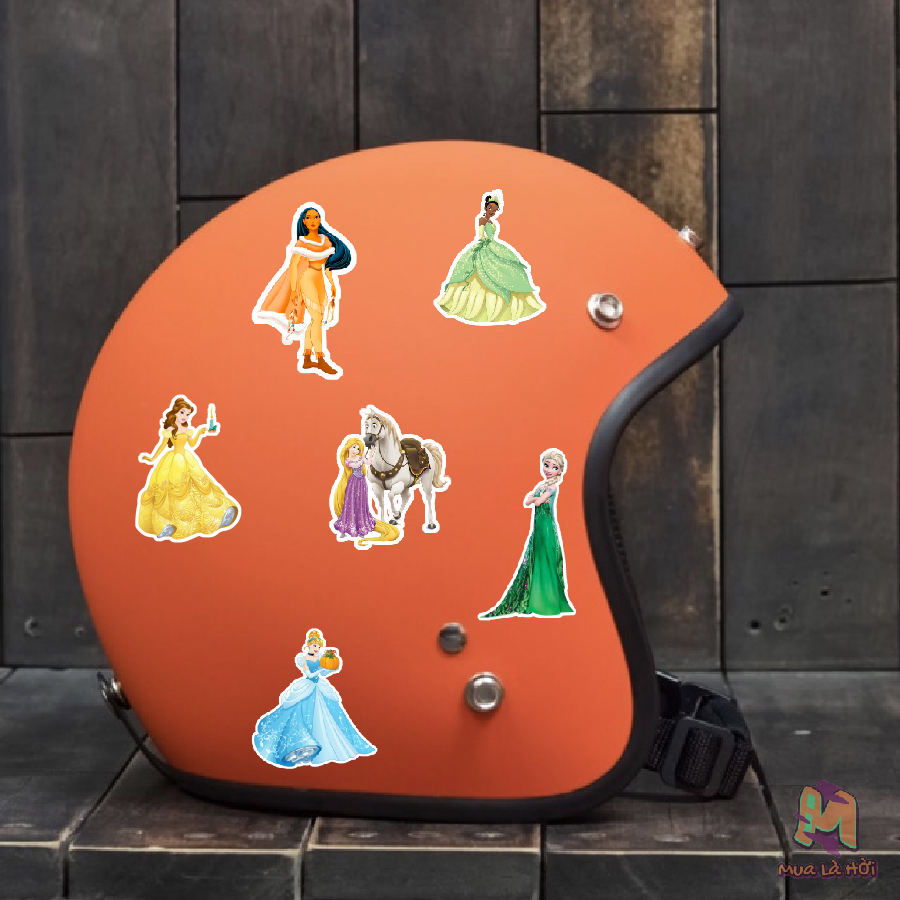 Miếng dán Stickers In Hình Công chúa Disney