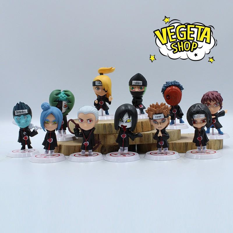 Mô hình Naruto - Trọn bộ team Akatsuki Pain Nagato Konan Kisame Itachi Kakuzu Deidara Hidan Orochimaru Sasori Zetsu Tobi