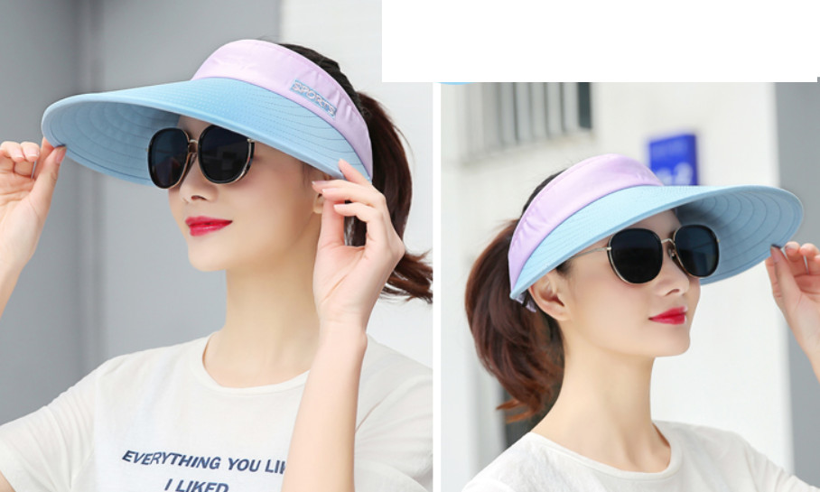 Mũ chống nắng chống uv rộng vành nữ phong cách Hàn, nón rộng vành nửa đầu thời trang