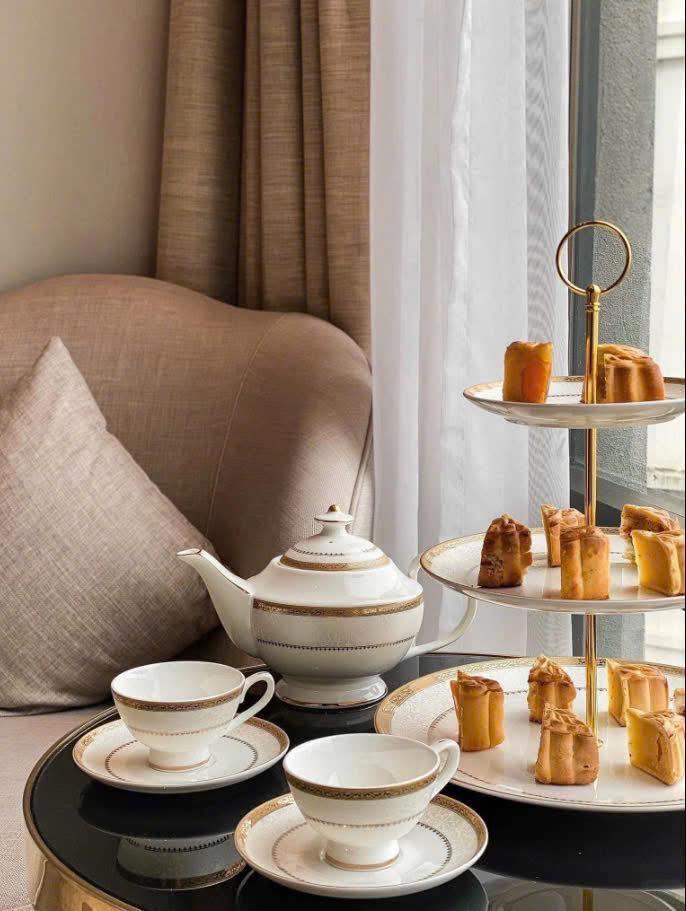 Bộ trà hoàng gia viền vàng Imperial Hàng chính hãng