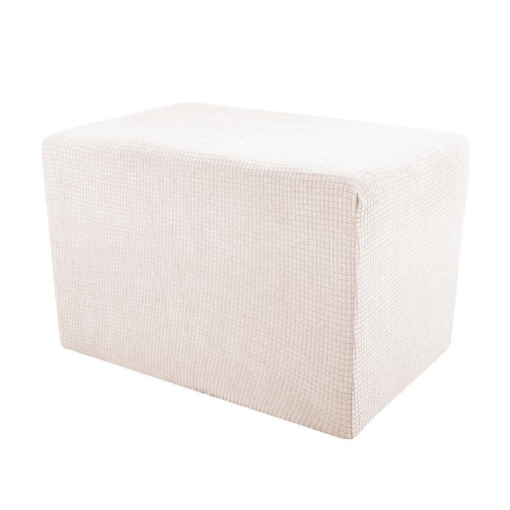 Stretch Ottoman Pouf Cover Footrest Stool Slipcover Protector