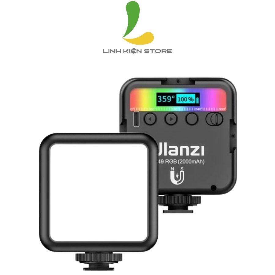 Đèn hỗ trợ quay phim chụp ảnh ULANZI VL49 RGB - Hàng nhập khẩu