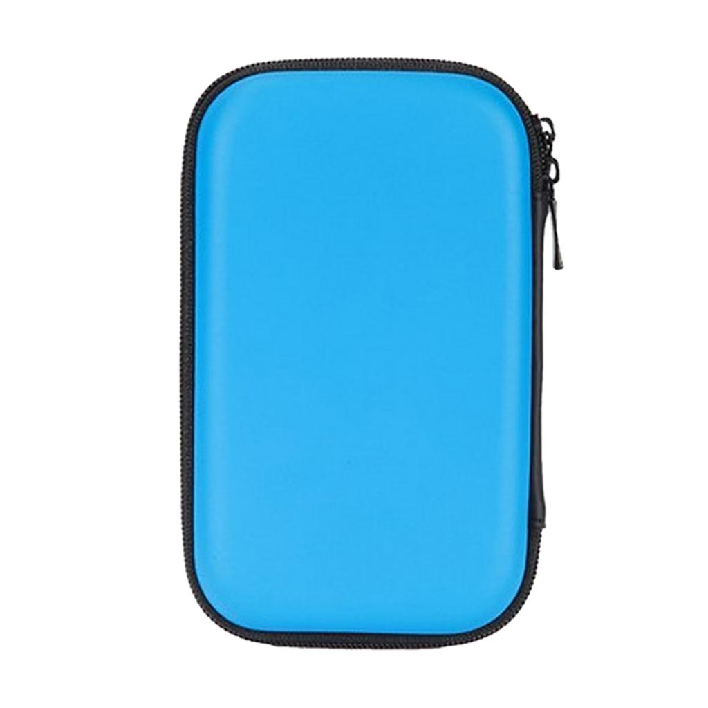 2Pieces EVA Small Bag, Portable EVA Hard Drive Travel Organizer Bag for Electronics Cables Adapter Earphone Accessories