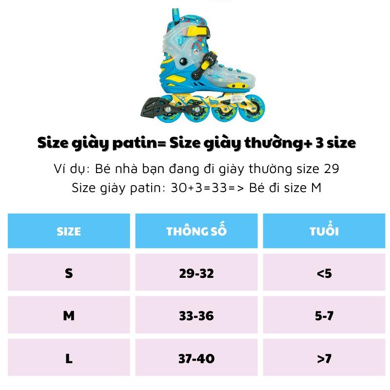 Giày patin trẻ em Centosy Kid Pro, có chức năng khóa bánh