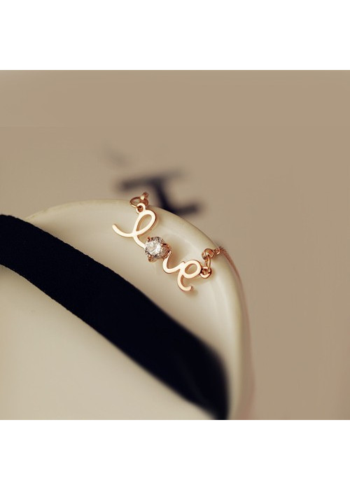 Dây Chuyền Chữ Love Đính Đá Glosbe