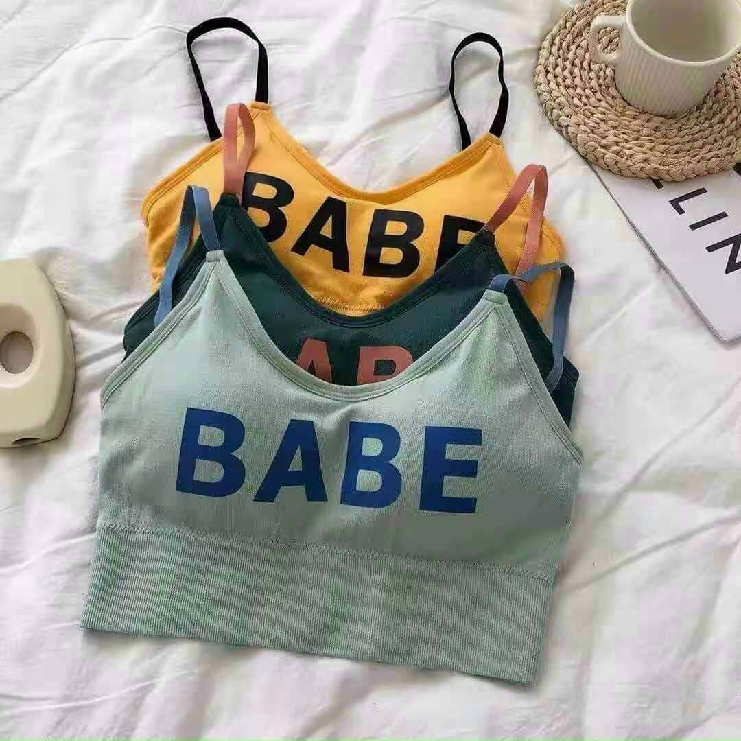 Áo Bra Cotton BaBe Vanvene Free Size 40-55kg Đệm Rời Thuận Tiện, che tên sản phẩm