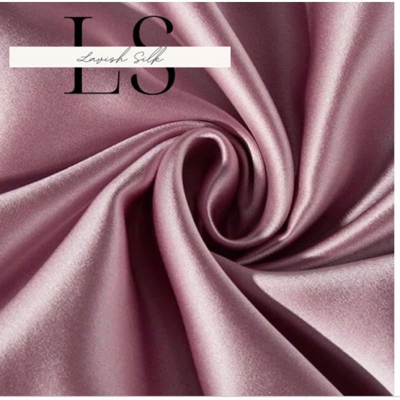 Bộ Ga Phủ Phi Lụa Lavish Silk Cao Cấp Mát Lạnh Hàng Loại 1 Không Nối Vải - Hồng Tím