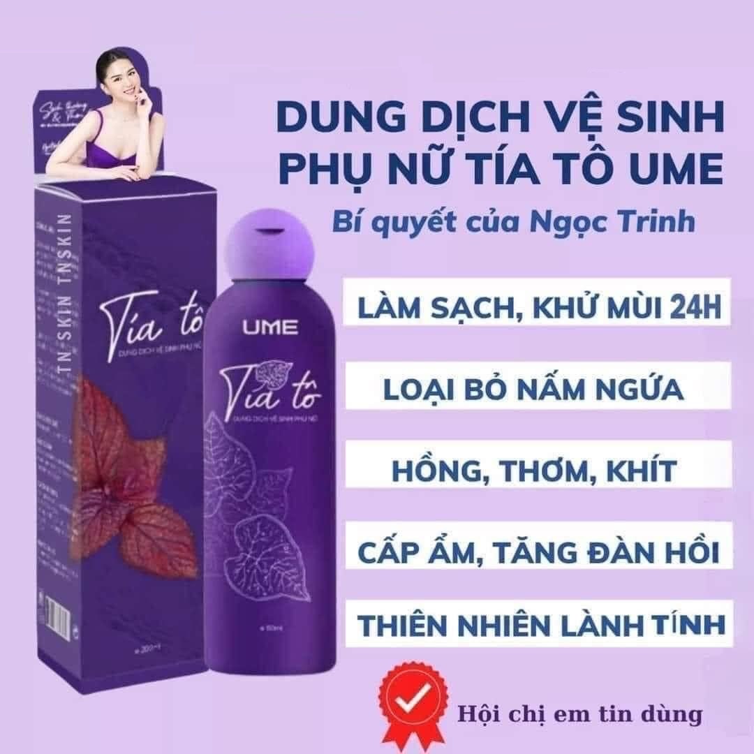 Dung Dịch Vệ Sinh Ume Tía Tô Ngọc Trinh Chính Hãng 150ml - DDVS Ume