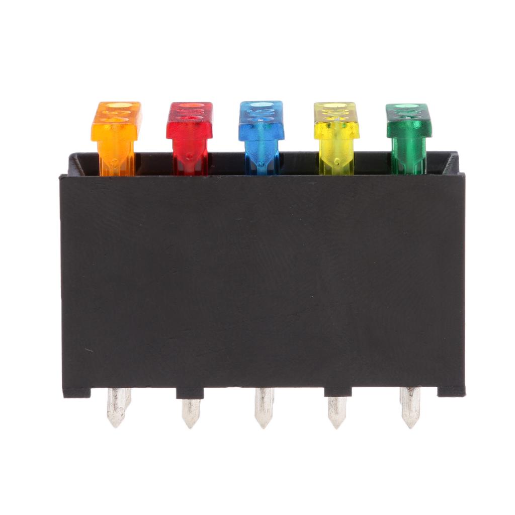 Car 5 Way Blade Fuse Box Holder Distribution Block Fusebox With ATC Fuses