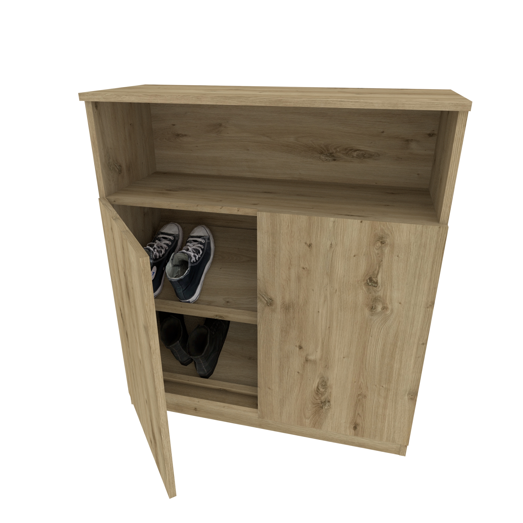 Tủ giày thấp nhiều kệ ECOFURNIX GT-TGT-242