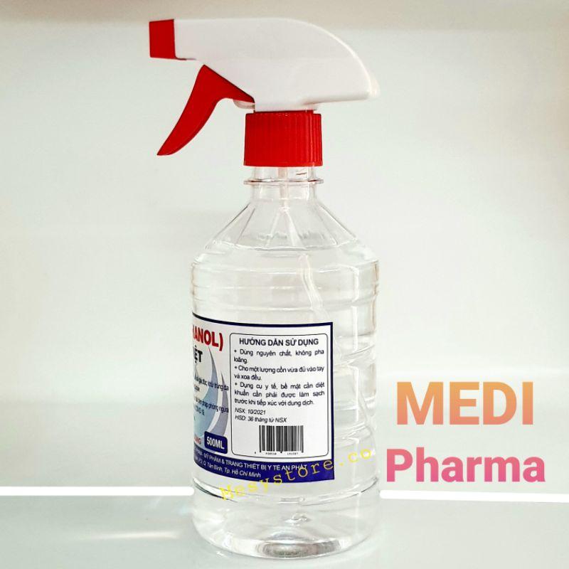 Côn Sát Khuẩn Ethanol 70° Rồng Việt Vòi Xịt Phun Sương Tiết Kiệm Của Medi Pharma